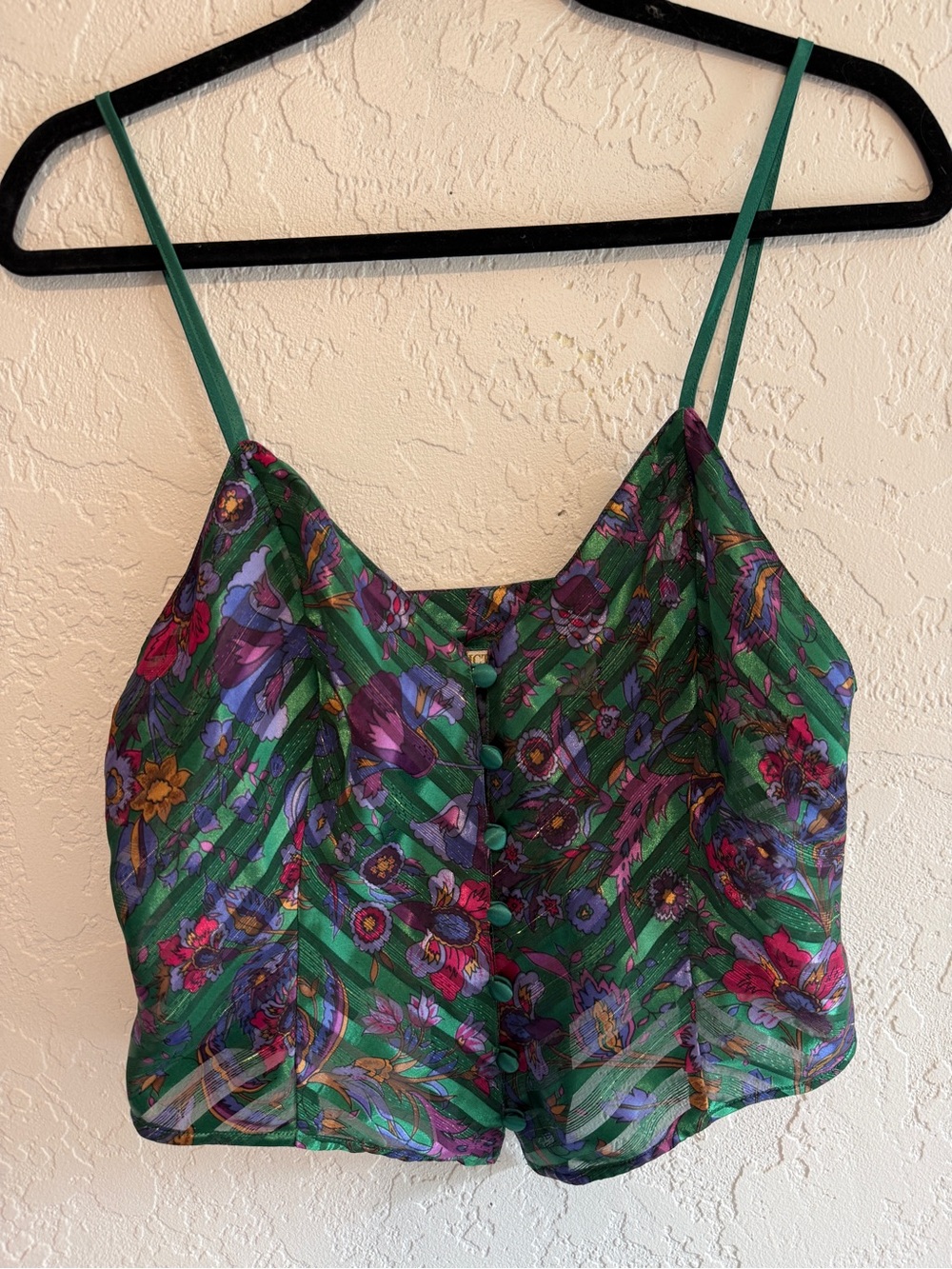 Victoria’s Secret Gold Label Floral Satin Cami